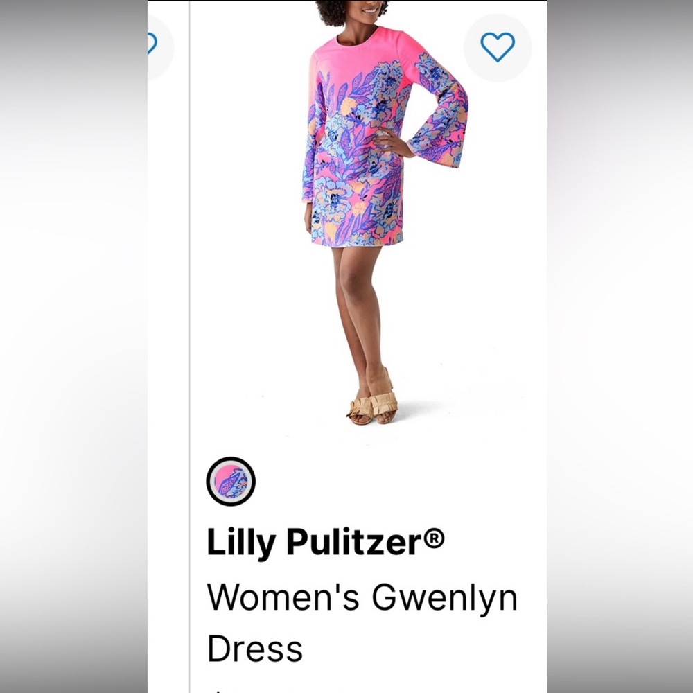 Lilly Pulitzer Vibrant Pink and Blue Dress.  Never worn.
